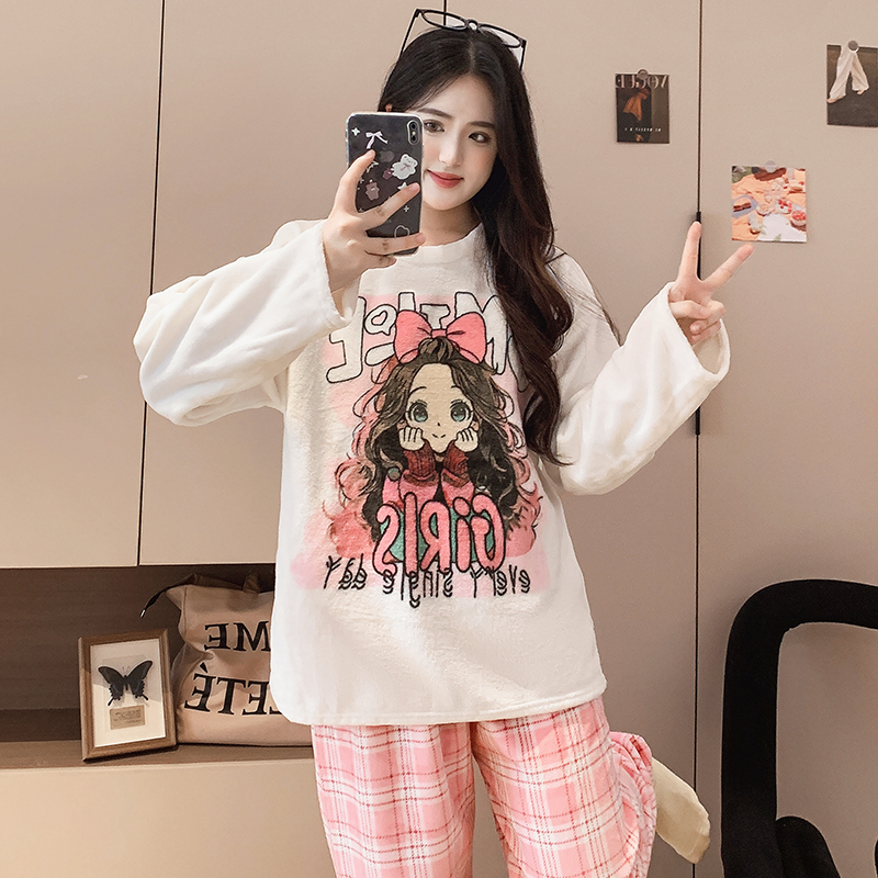 Summer Cotton Homewear Women Short Sleeve Shorts 2 Pcs Breathable Comf photo 6 (style 270281)