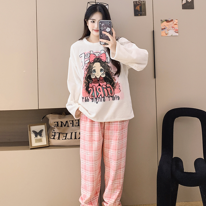 Summer Cotton Homewear Women Short Sleeve Shorts 2 Pcs Breathable Comf photo 7 (style 270281)