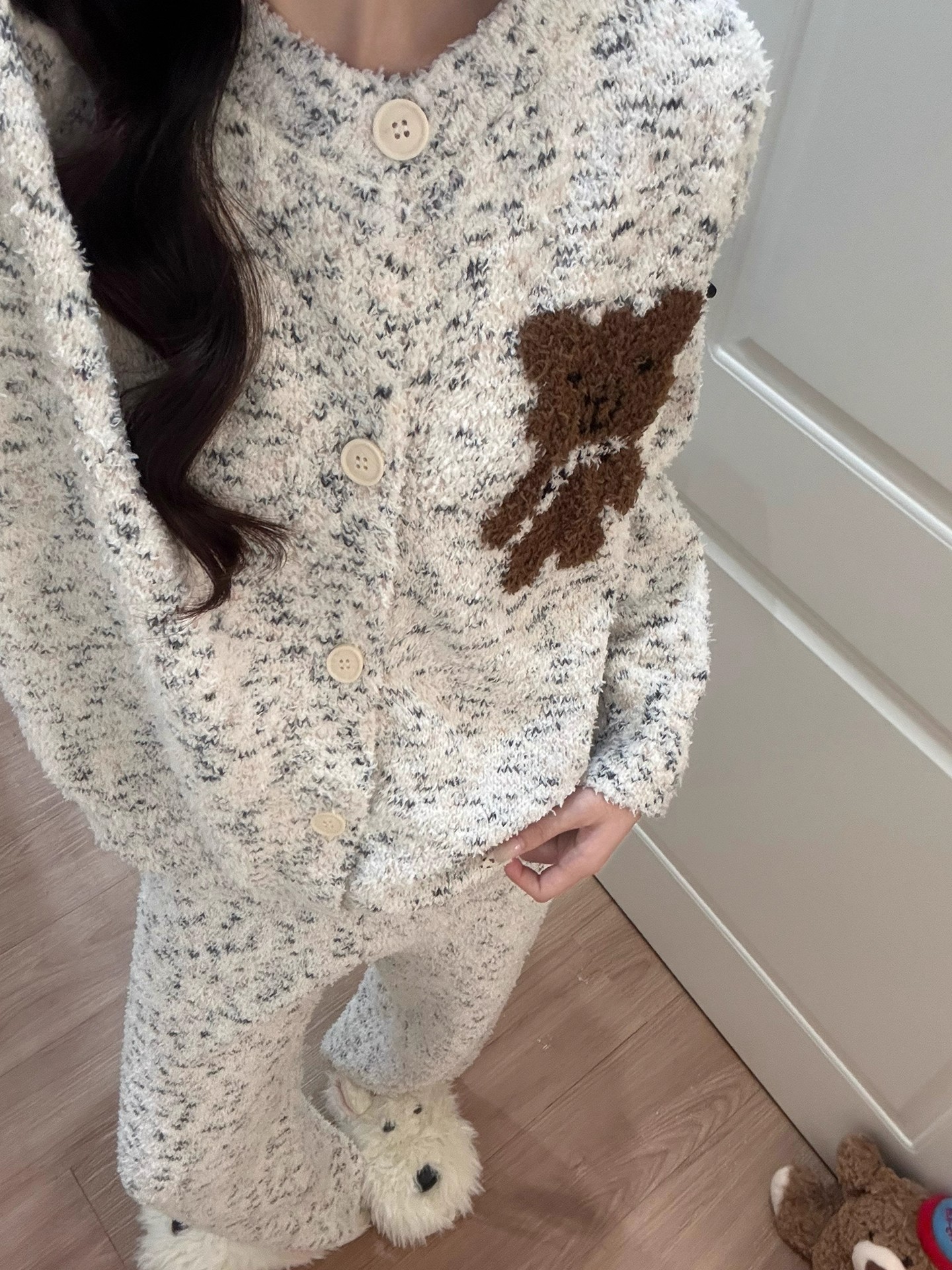 Summer Cotton Homewear Women Short Sleeve Shorts 2 Pcs Breathable Comf photo 4 (style 28234)