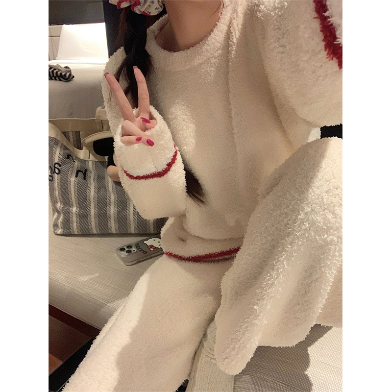 Summer Cotton Homewear Women Short Sleeve Shorts 2 Pcs Breathable Comf photo 6 (style 80835)