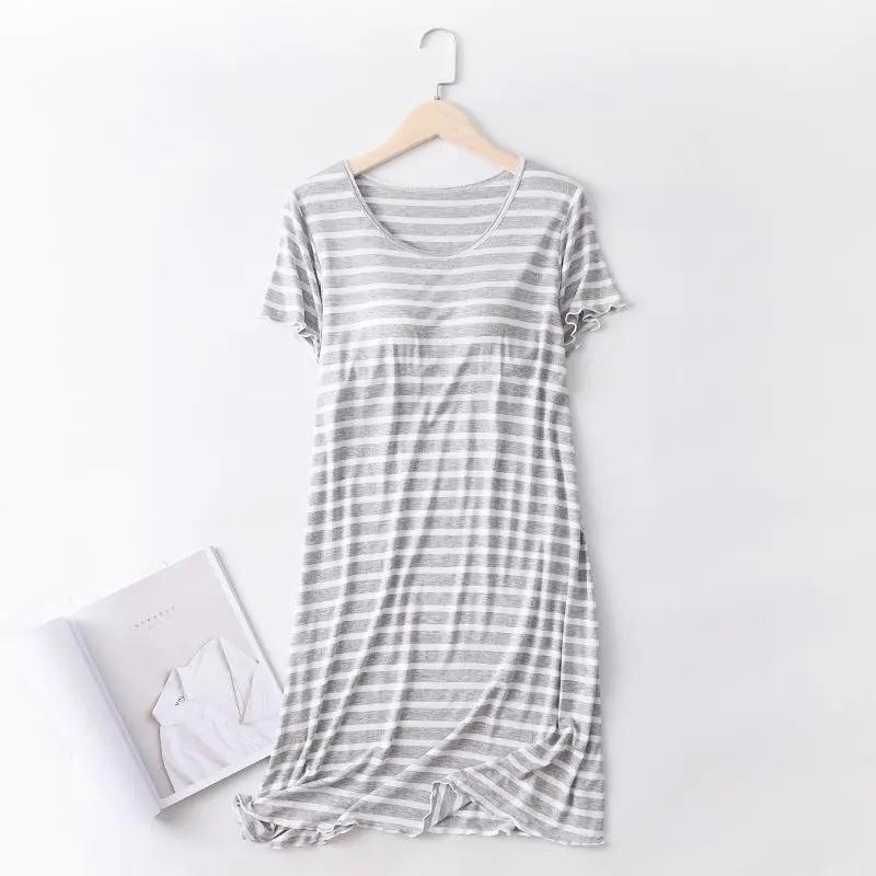 Summer Cotton Homewear Women Short Sleeve Shorts 2 Pcs Breathable Comf photo 2 (style local-XF)
