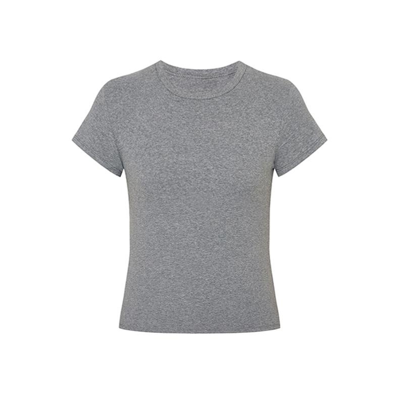 2 19-32.3 Slim Fit Shoulder T-Shirt Women Summer Hot Waist Base Layer photo 6 (style 219323)