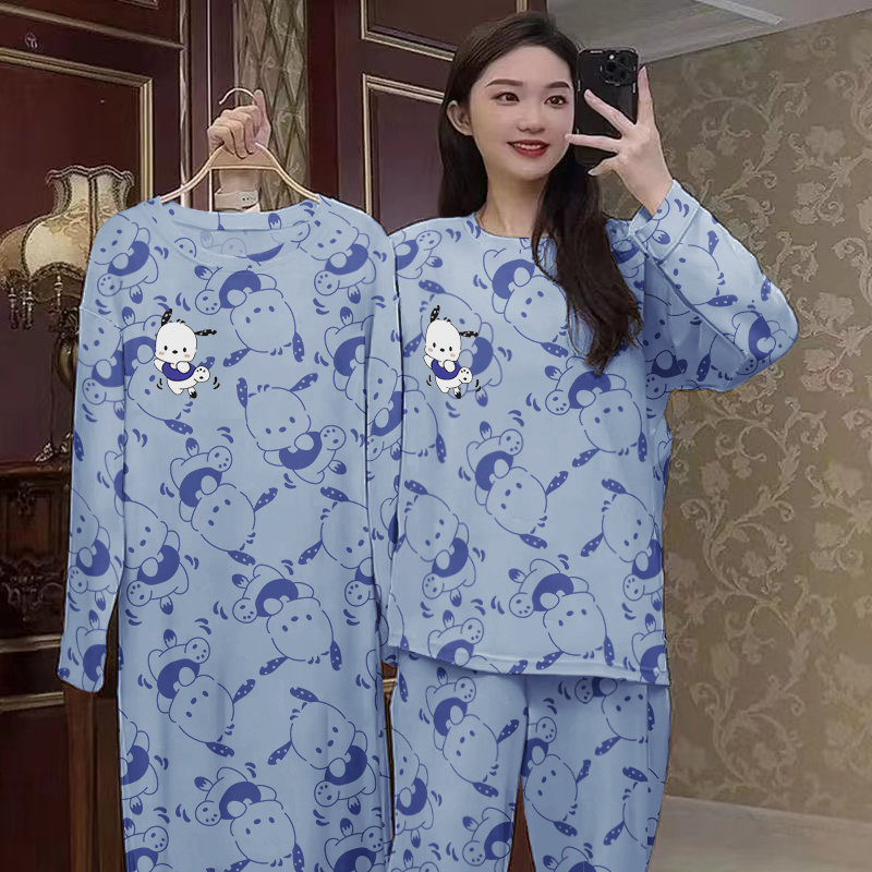 Summer Cotton Homewear Women Short Sleeve Shorts 2 Pcs Breathable Comf photo 1 (style 22)