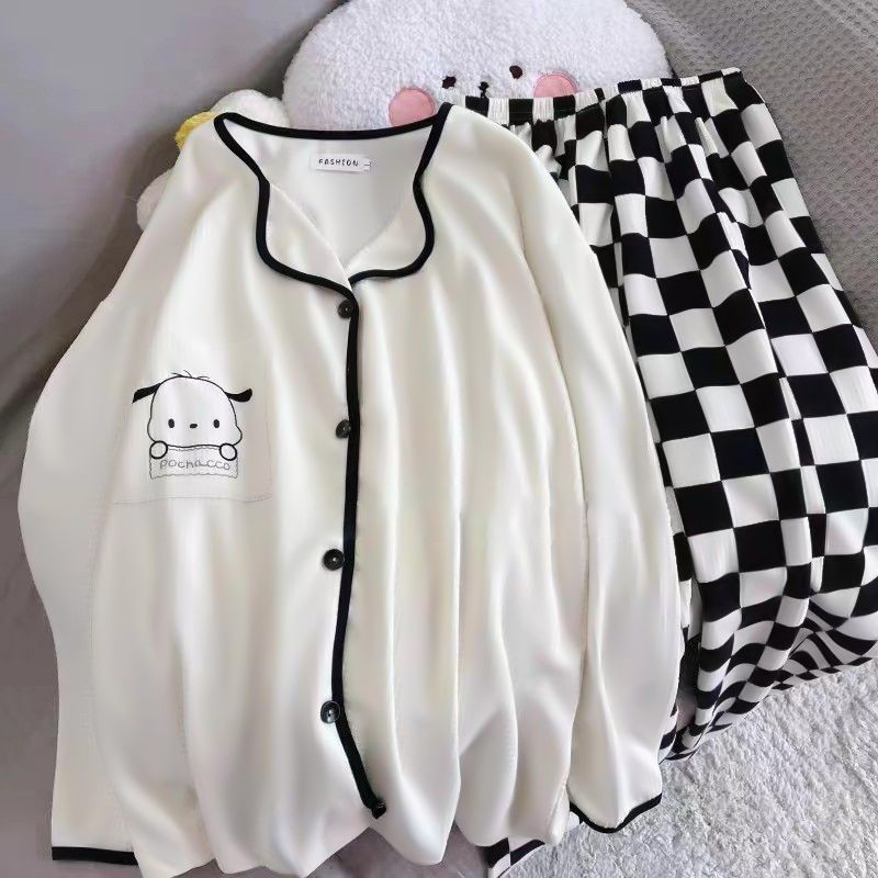 Summer Cotton Homewear Women Short Sleeve Shorts 2 Pcs Breathable Comf photo 1 (style local-主图)