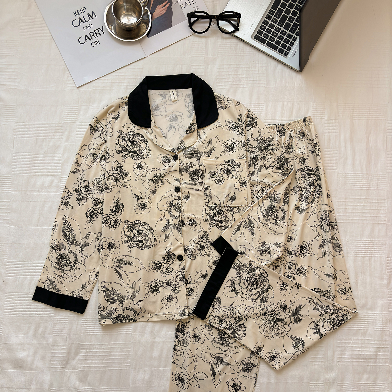 Summer Cotton-Like Cardigan Homewear Women Short Sleeve Shorts 2 Pcs B photo 7 (style 22)