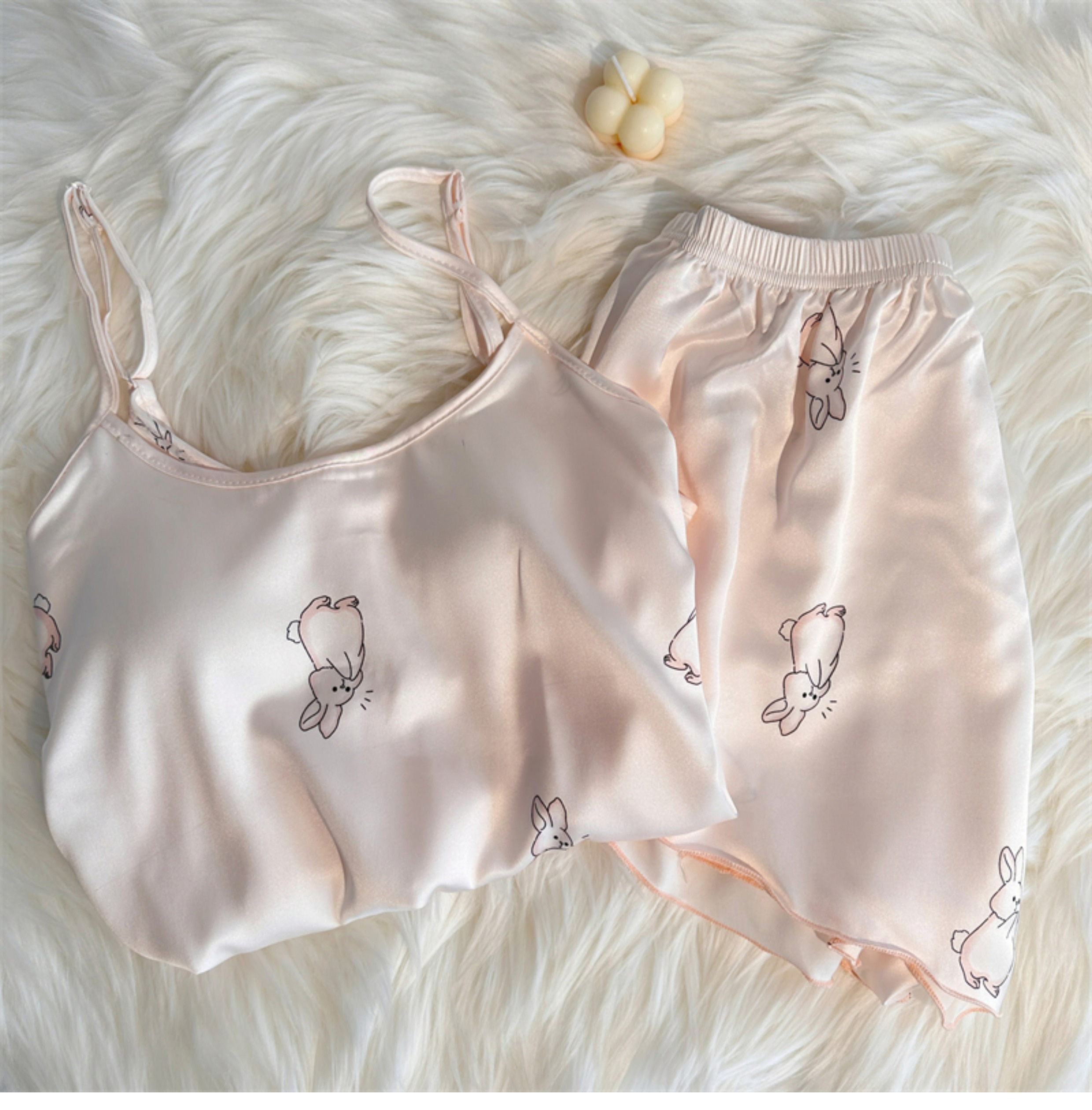 Summer Ice Silk Homewear Women Short Sleeve Shorts 2 Pcs Breathable Co photo 3 (style 18)