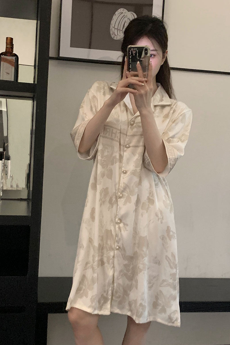 Summer Cotton Cardigan Camisole Nightgown Women Loose Slim Breathable photo 5 (style 30)