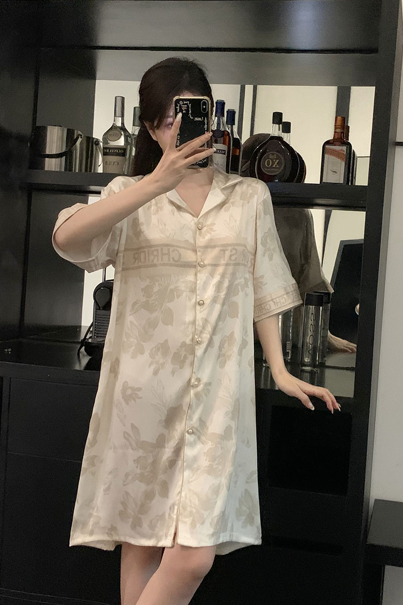 Summer Cotton Cardigan Camisole Nightgown Women Loose Slim Breathable photo 6 (style 30)