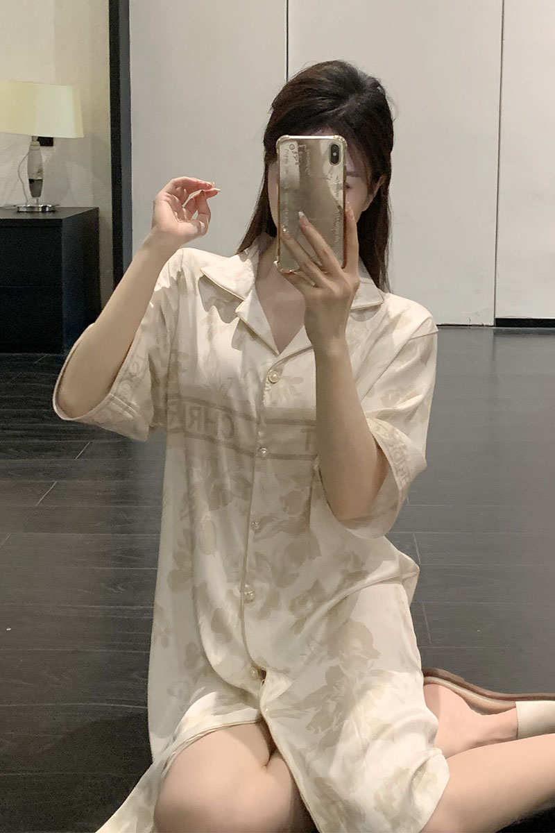 Summer Cotton Cardigan Camisole Nightgown Women Loose Slim Breathable photo 7 (style 30)