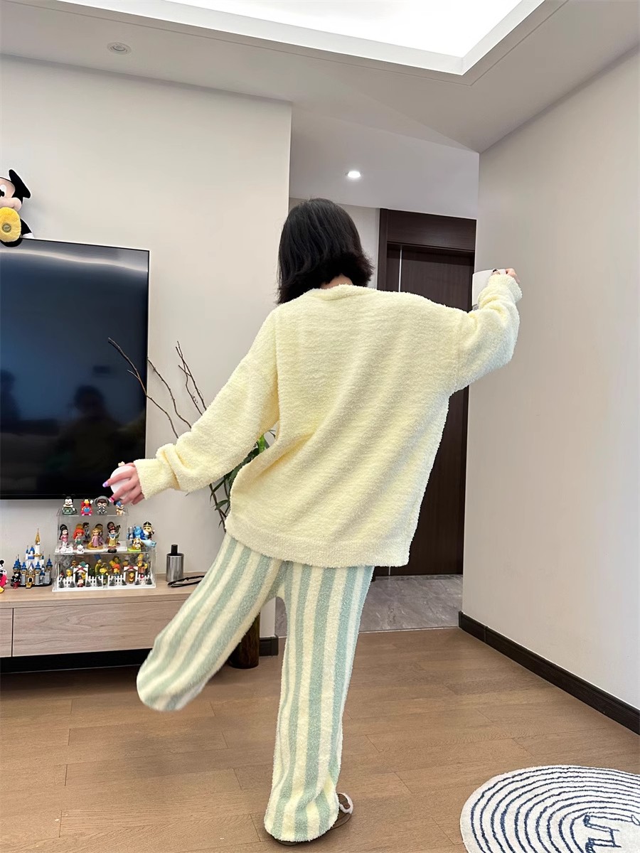 Summer Cotton Cardigan Homewear Women Short Sleeve Shorts 2 Pcs Breath photo 3 (style 36)