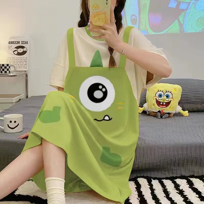 Summer Cotton Homewear Women Short Sleeve Shorts 2 Pcs Breathable Comf photo 7 (style local-宝欣)