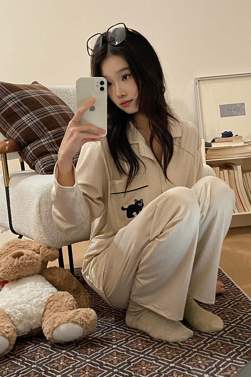 Summer Cotton-Like Homewear Women Short Sleeve Shorts 2 Pcs Breathable photo 4 (style 710425)