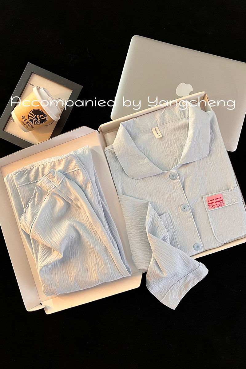 Summer Cloud Cotton Homewear Women Short Sleeve Shorts 2 Pcs Breathabl photo 4 (style 712525)