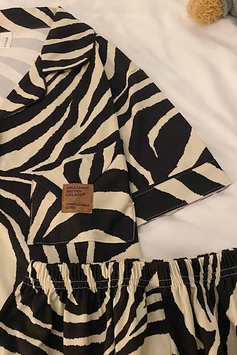 Summer Cotton Cardigan Homewear Women Short Sleeve Shorts 2 Pcs Breath photo 3 (style local-开衫双短)