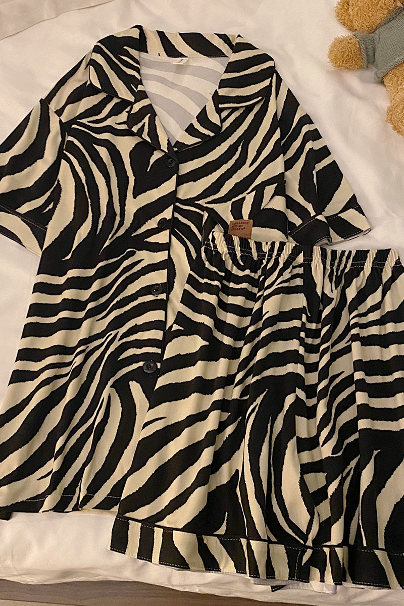 Summer Cotton Cardigan Homewear Women Short Sleeve Shorts 2 Pcs Breath photo 5 (style local-开衫双短)