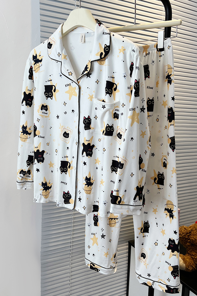 Summer Cotton Homewear Women Short Sleeve Shorts 2 Pcs Breathable Comf photo 1 (style local-德绒)