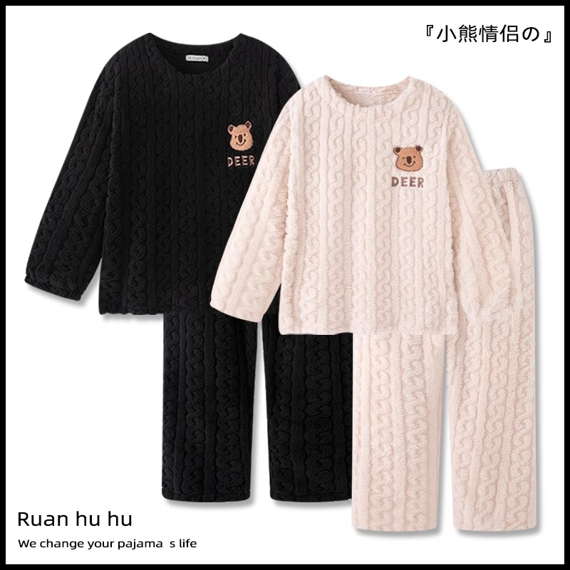 Summer Cotton Couple Homewear Women Short Sleeve Shorts 2 Pcs Breathab photo 3 (style 30)