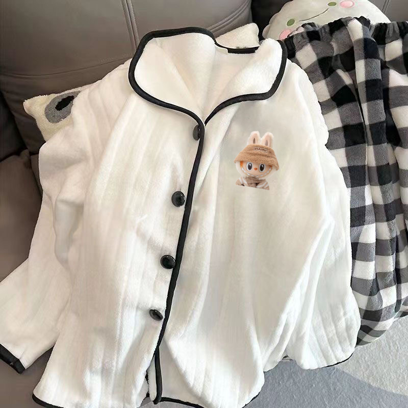 Summer Cotton Homewear Women Short Sleeve Shorts 2 Pcs Breathable Comf photo 3 (style local-拉领)