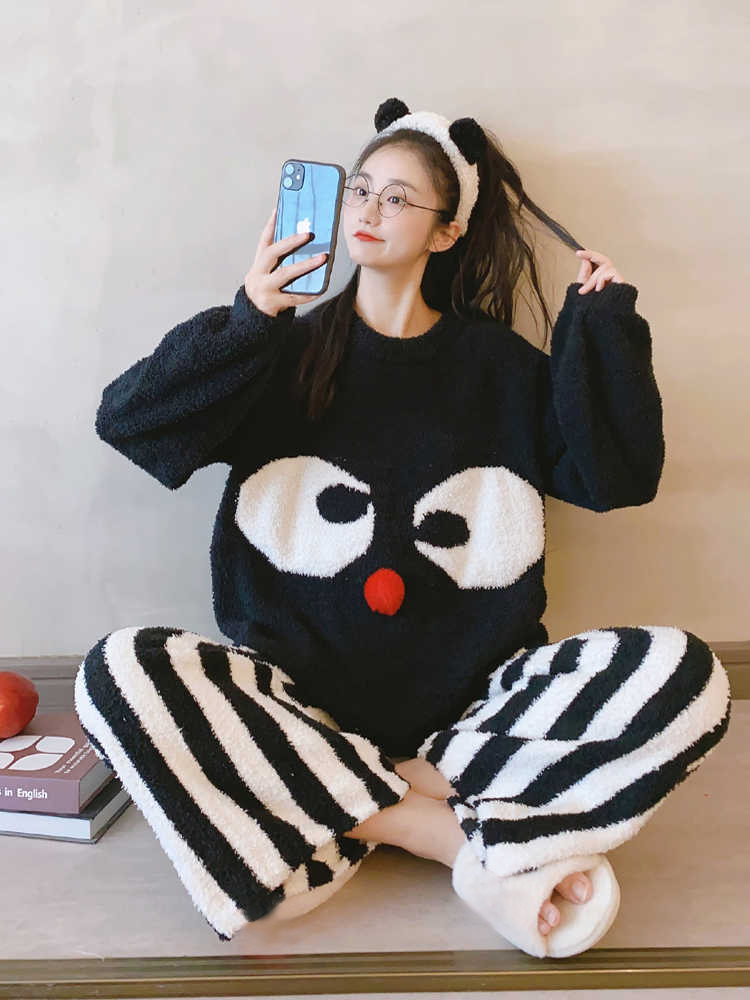 Summer Cotton Homewear Women Short Sleeve Shorts 2 Pcs Breathable Comf photo 1 (style local-新图P好)