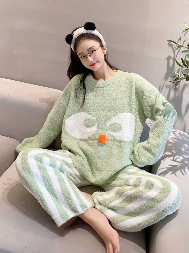 Summer Cotton Homewear Women Short Sleeve Shorts 2 Pcs Breathable Comf photo 3 (style local-新图P好)