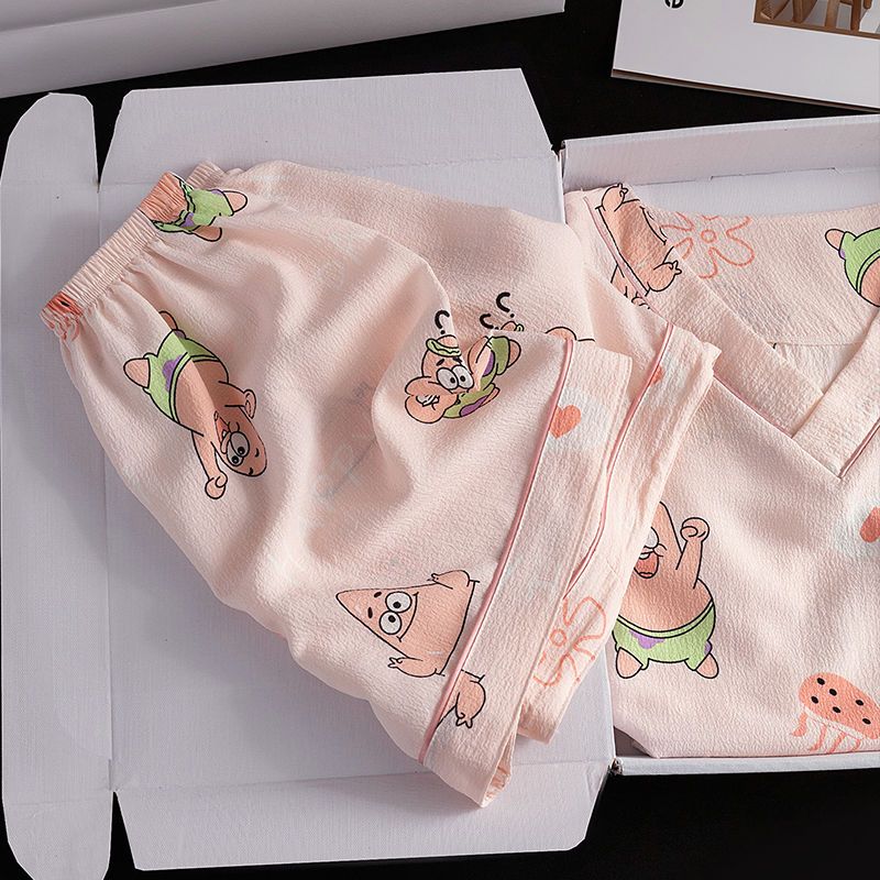 Summer Cotton V Neck Homewear Women Short Sleeve Shorts 2 Pcs Breathab photo 1 (style 15)