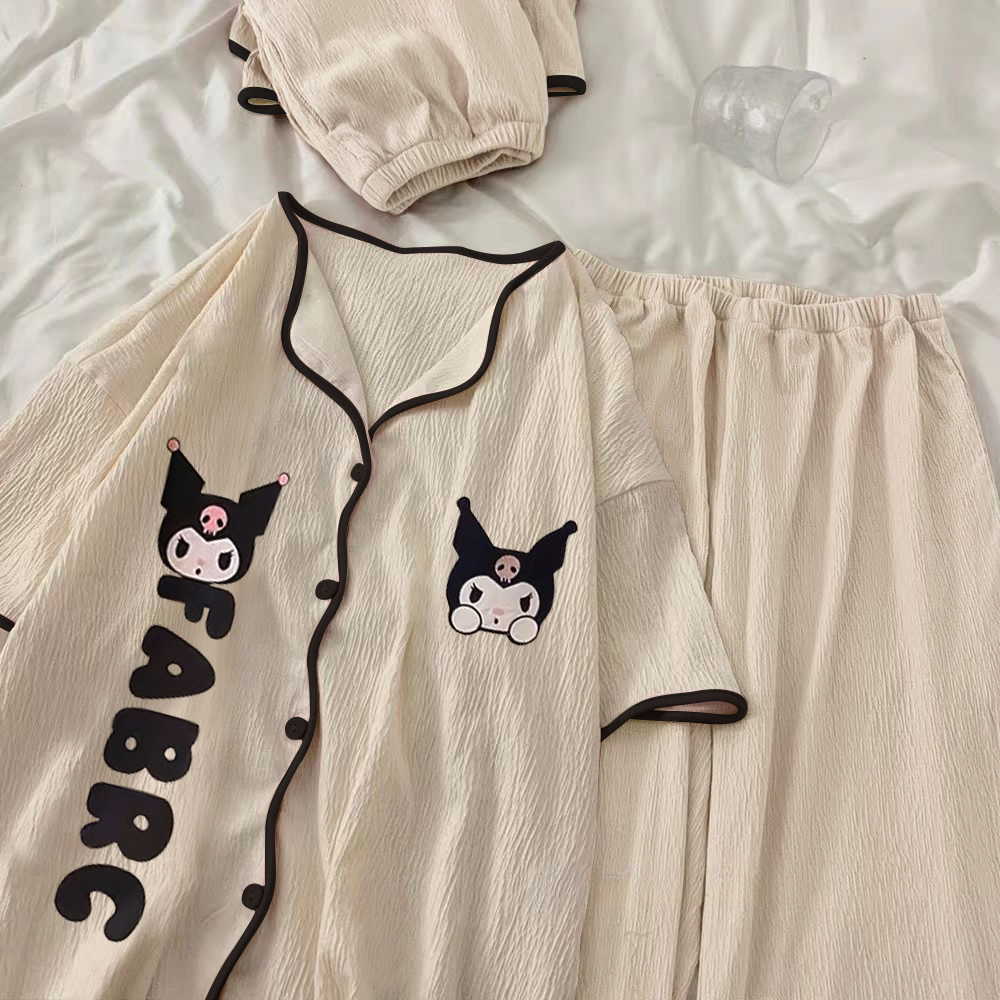 Summer Cotton Homewear Women Short Sleeve Shorts 2 Pcs Breathable Comf photo 2 (style 20)
