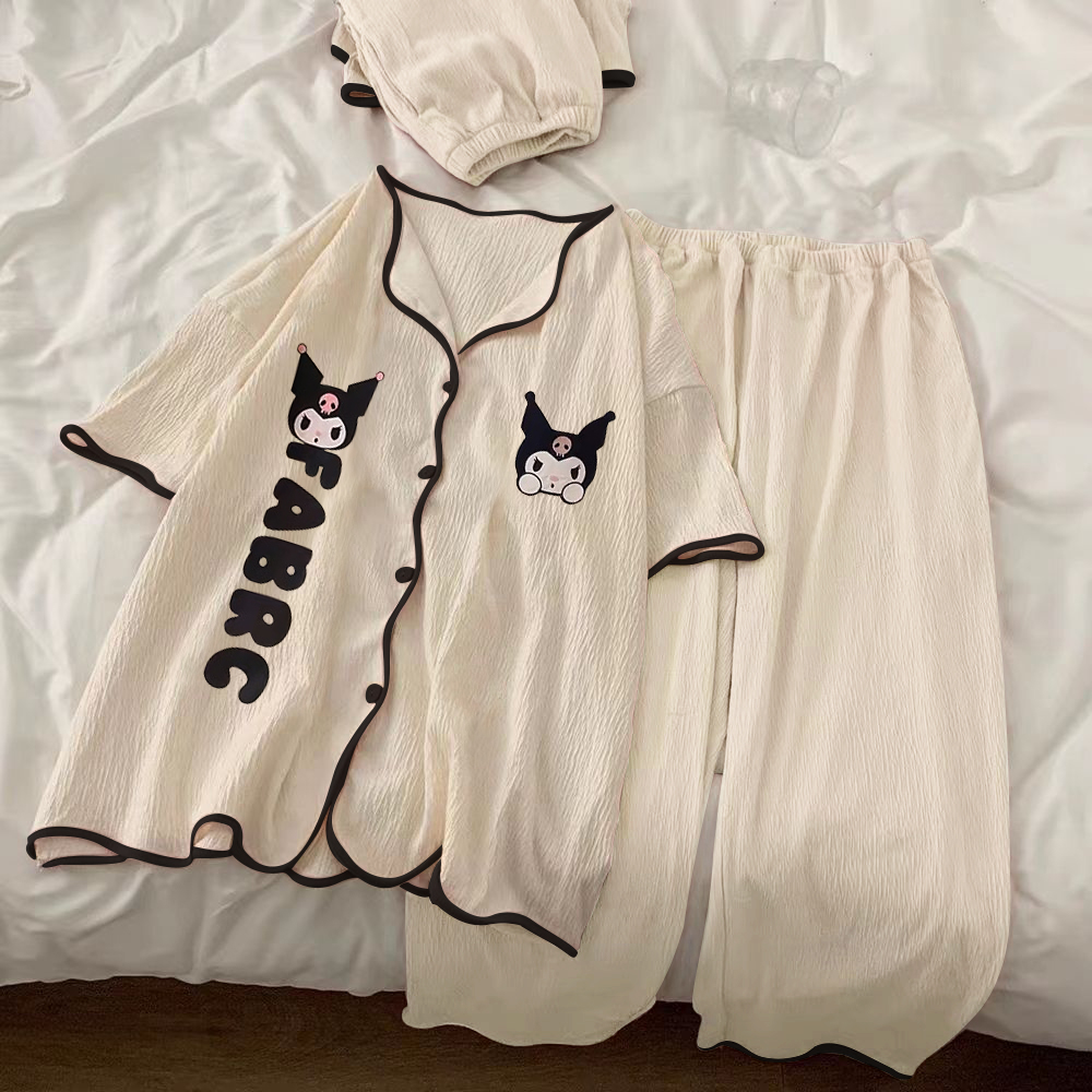 Summer Cotton Homewear Women Short Sleeve Shorts 2 Pcs Breathable Comf photo 4 (style 20)