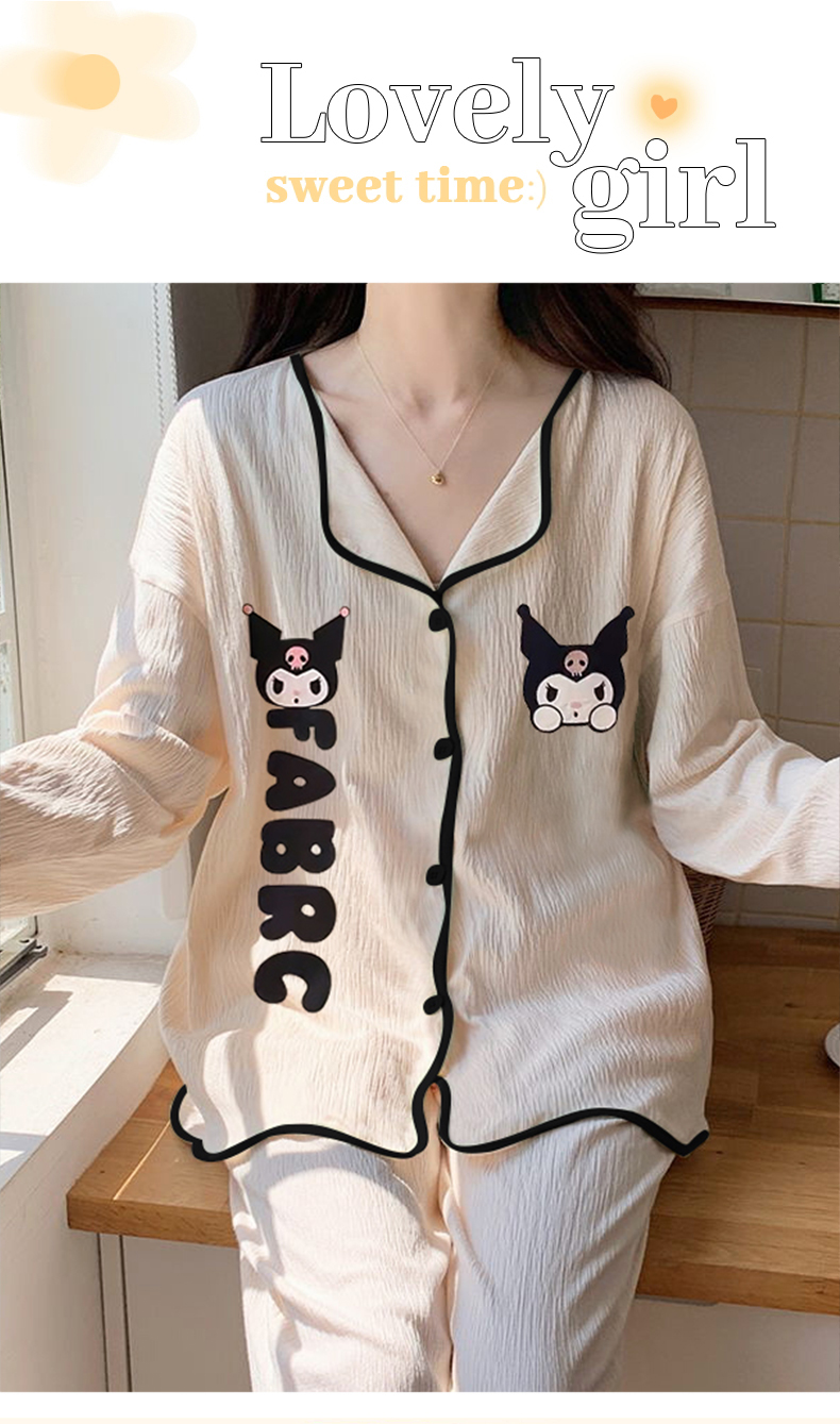 Summer Cotton Long Sleeve Homewear Women Short Sleeve Shorts 2 Pcs Bre photo 6 (style 17)