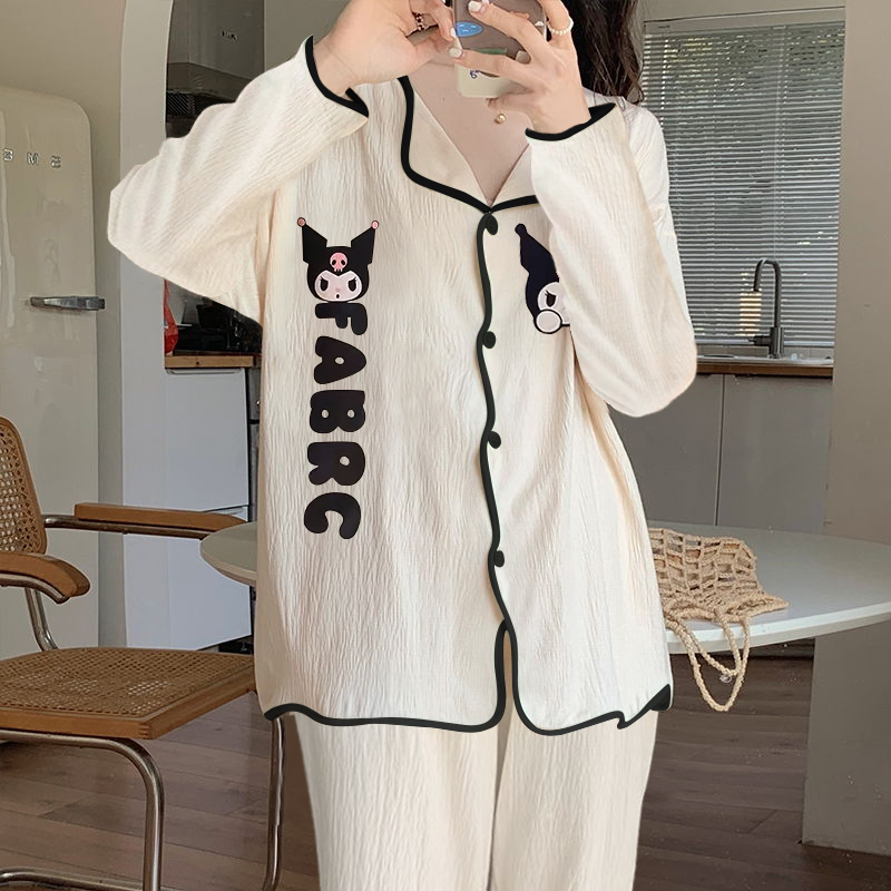 Summer Cotton Long Sleeve Homewear Women Short Sleeve Shorts 2 Pcs Bre photo 2 (style 17)