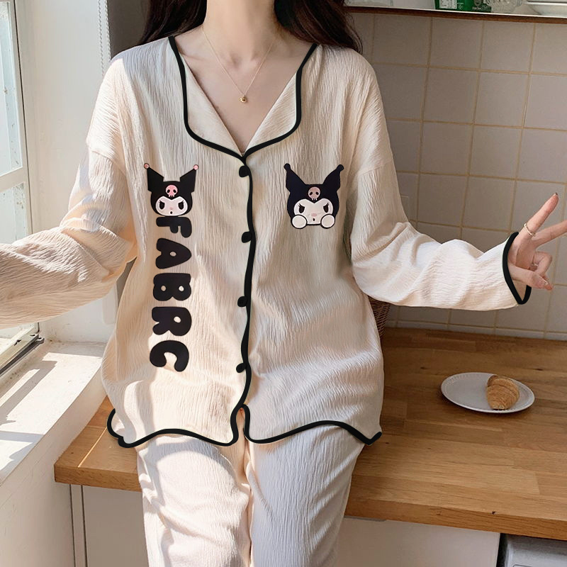 Summer Cotton Long Sleeve Homewear Women Short Sleeve Shorts 2 Pcs Bre photo 4 (style 17)