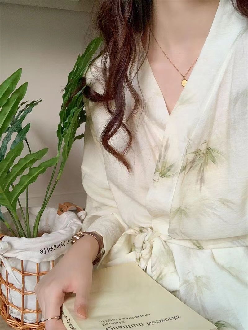 Summer Cotton Camisole Nightgown Women Loose Slim Breathable Home Dres photo 3 (style 15)