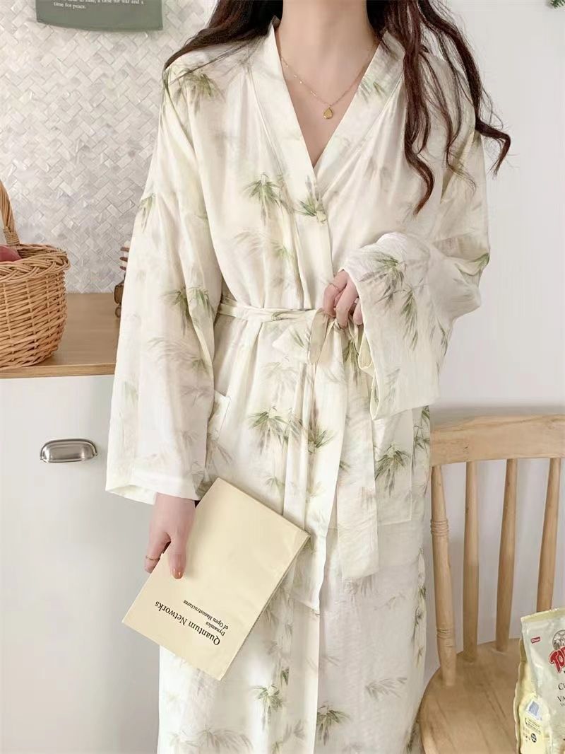 Summer Cotton Camisole Nightgown Women Loose Slim Breathable Home Dres photo 5 (style 15)