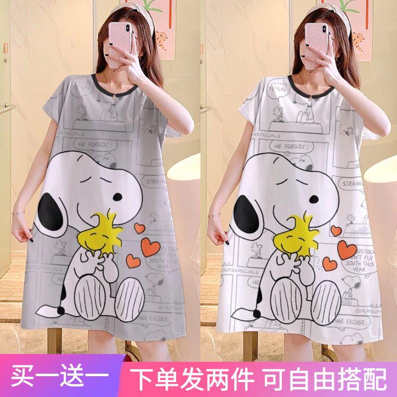 Summer Cotton Camisole Nightgown Women Loose Slim Breathable Home Dres photo 1 (style 36)