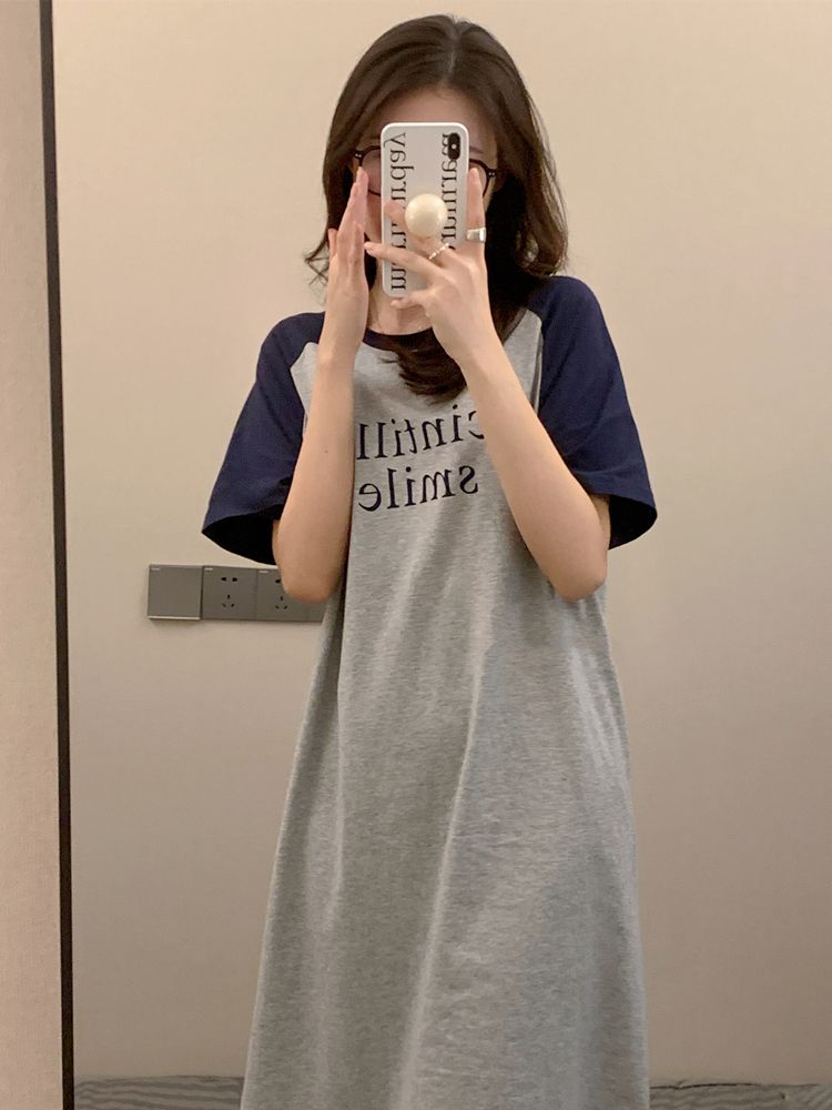 Summer Cotton-Like Camisole Nightgown Women Loose Slim Breathable Home Dress Wholesale