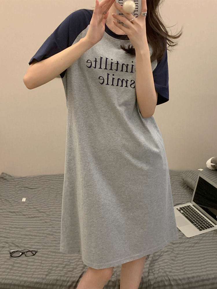 Summer Cotton-Like Camisole Nightgown Women Loose Slim Breathable Home photo 4 (style 9)