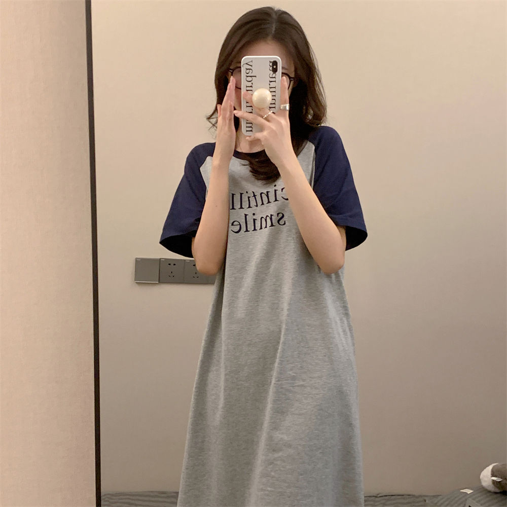 Summer Cotton-Like Camisole Nightgown Women Loose Slim Breathable Home photo 6 (style 9)