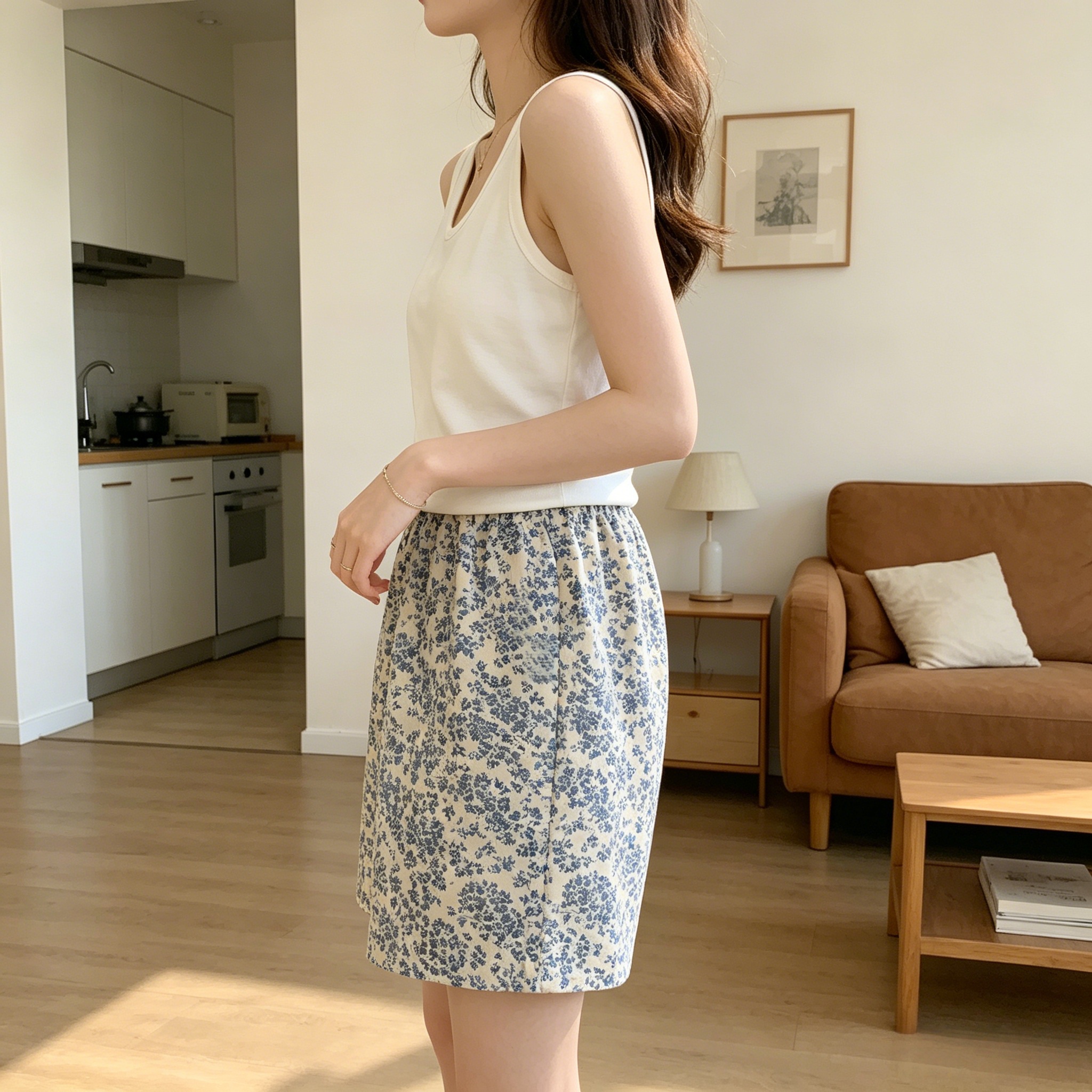 Summer Cotton Homewear Women Short Sleeve Shorts 2 Pcs Breathable Comf photo 4 (style local-短裤)