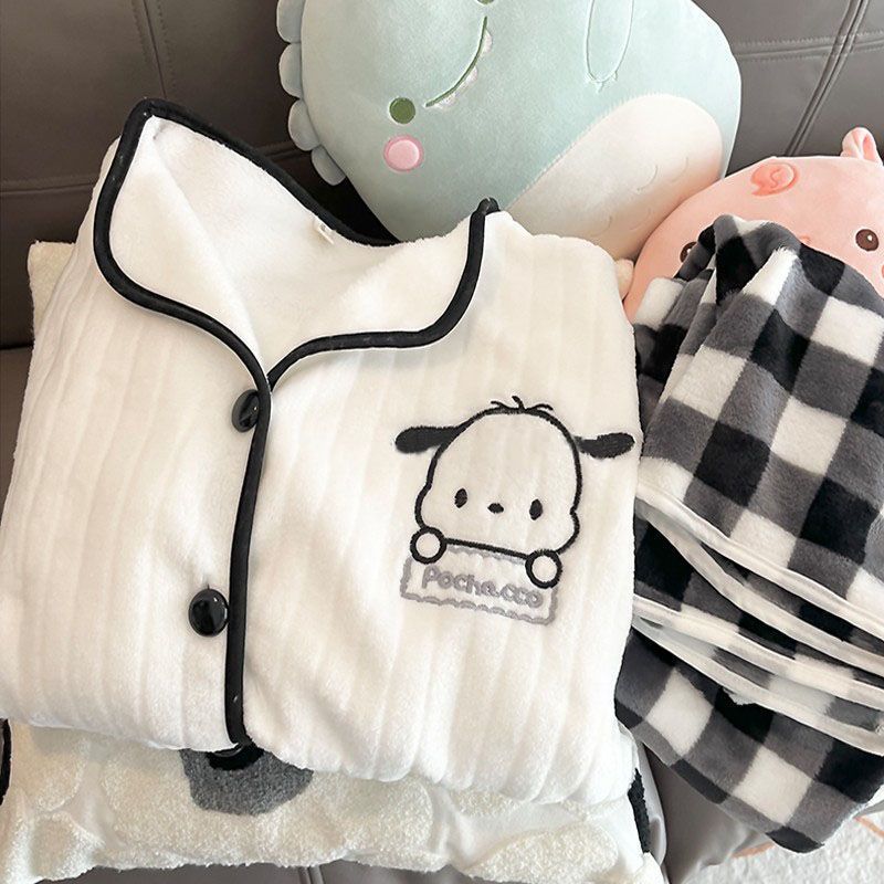 Summer Cotton Homewear Women Short Sleeve Shorts 2 Pcs Breathable Comf photo 1 (style local-绒款最新价格)