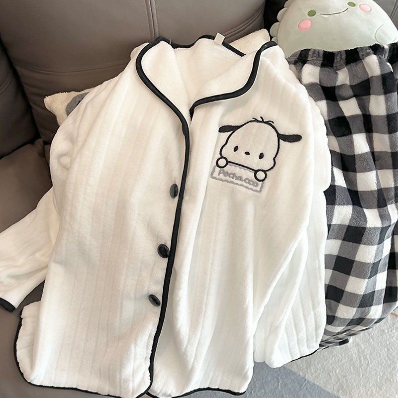 Summer Cotton Homewear Women Short Sleeve Shorts 2 Pcs Breathable Comf photo 2 (style local-绒款最新价格)