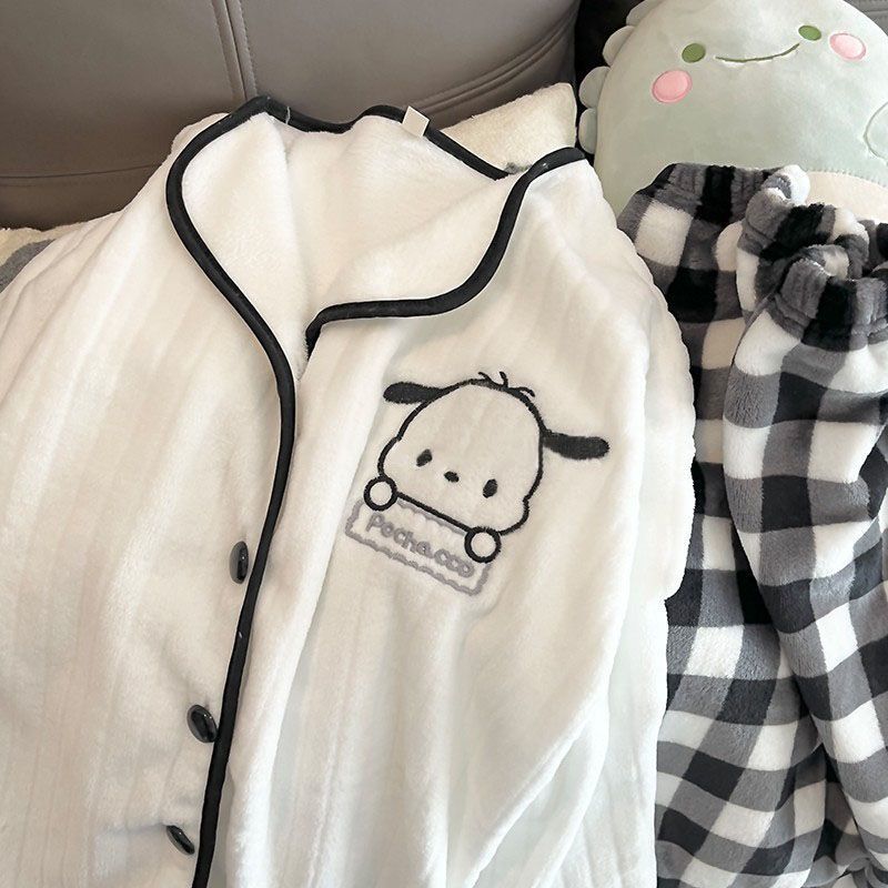 Summer Cotton Homewear Women Short Sleeve Shorts 2 Pcs Breathable Comf photo 3 (style local-绒款最新价格)