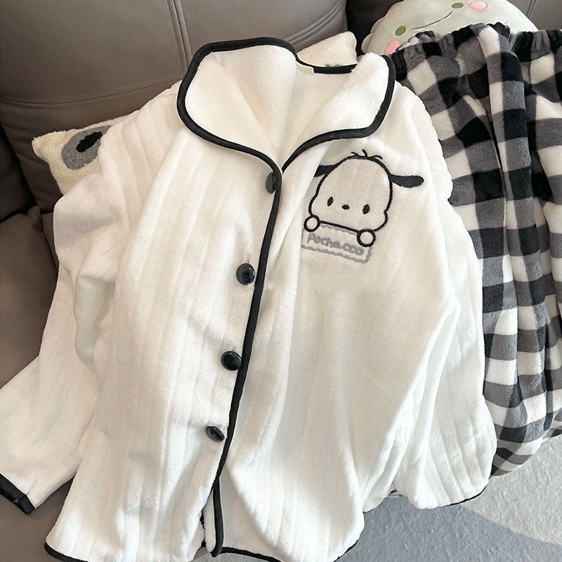 Summer Cotton Homewear Women Short Sleeve Shorts 2 Pcs Breathable Comf photo 5 (style local-绒款最新价格)