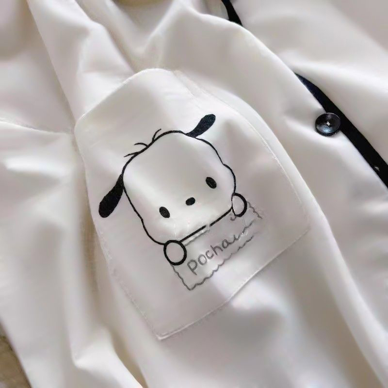 Summer Cotton Homewear Women Short Sleeve Shorts 2 Pcs Breathable Comf photo 5 (style local-详情)